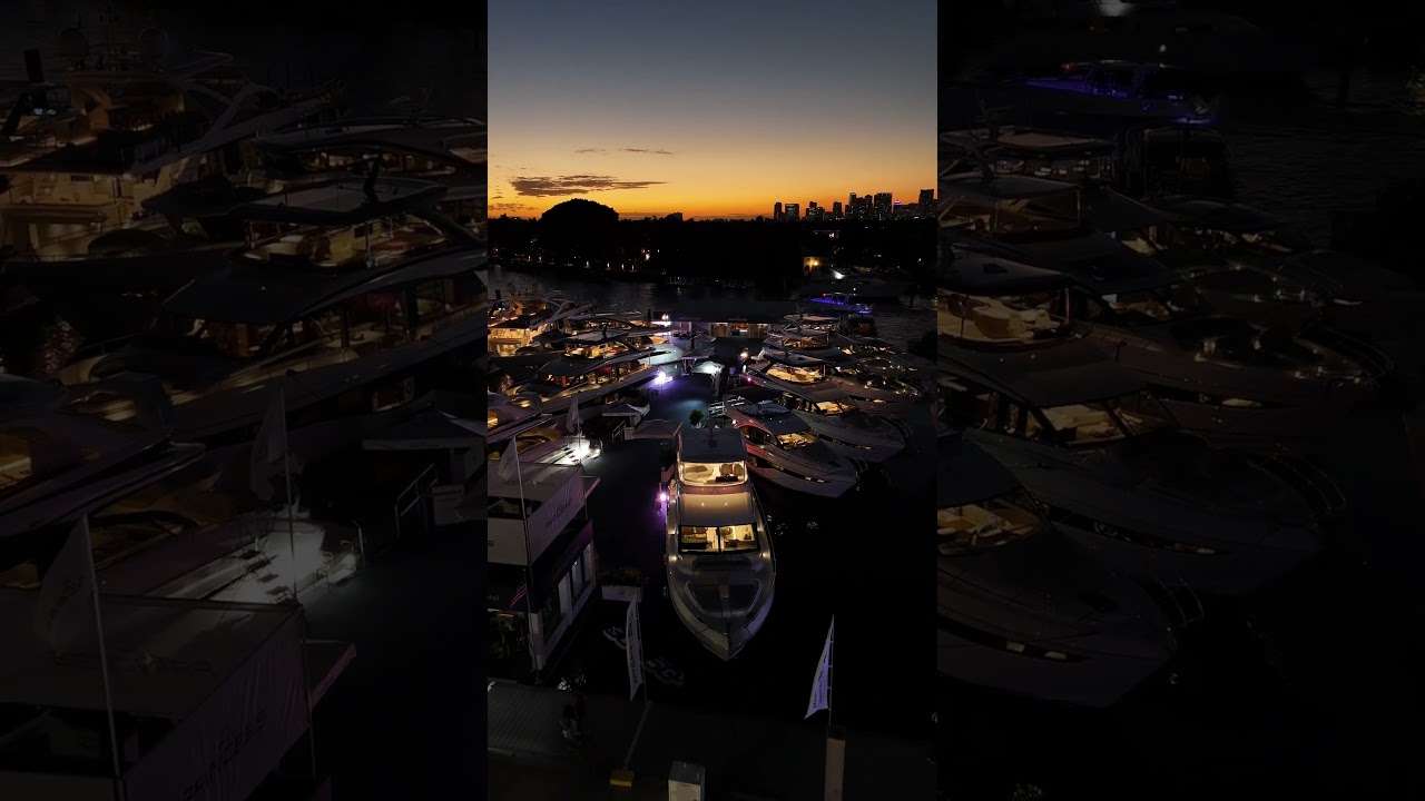 Nightfall on the water, and the Princess lineup glows with an unmistakable presence.