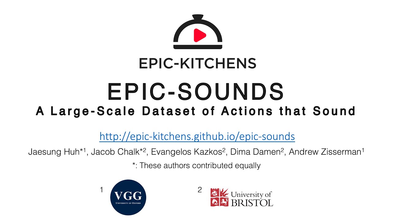 EPIC-SOUNDS Dataset Trailer