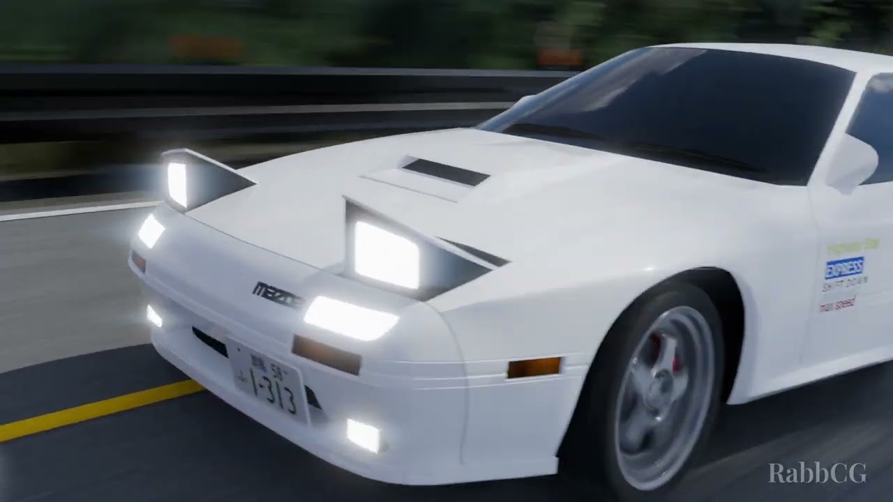 Initial D R32 VS AE86 Test Render