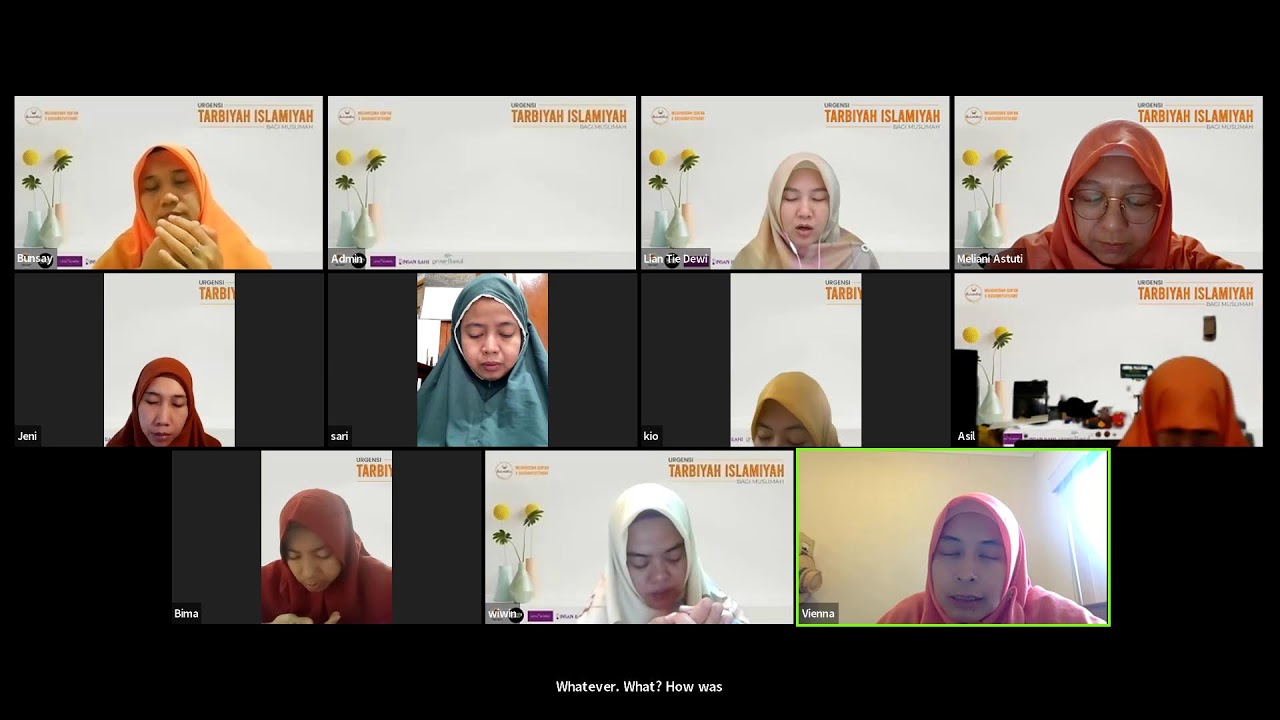 Kajian Mujaheedah Qur'an - Urgensi Tarbiyah Islamiyah Bagi Muslimah