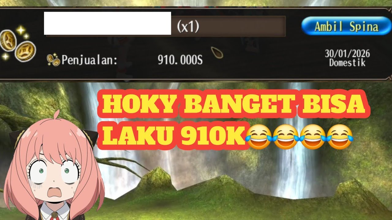 TORAM ONLINE JUAL ITEM SISA EVENT BISA LAKU 910K SPINA TUH HOKI BANGET