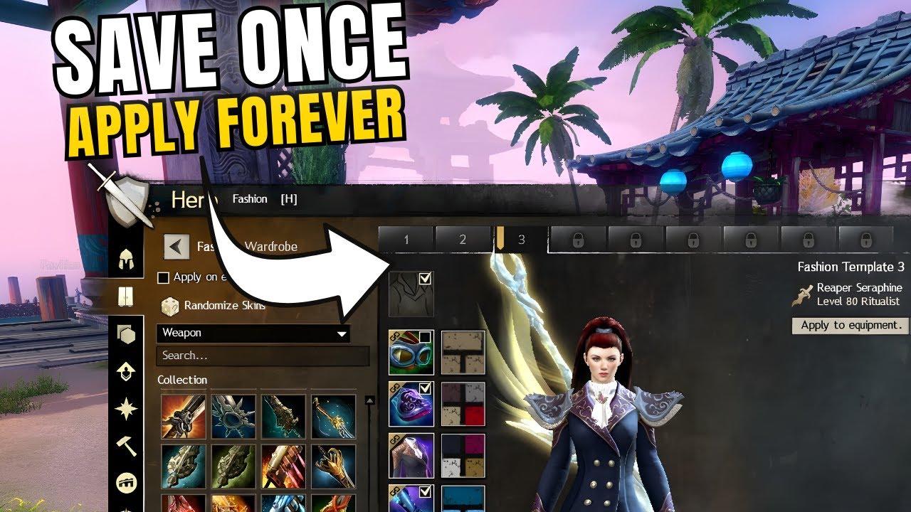GW2 Fashion Templates Explained | Save vs Apply, Costs & More