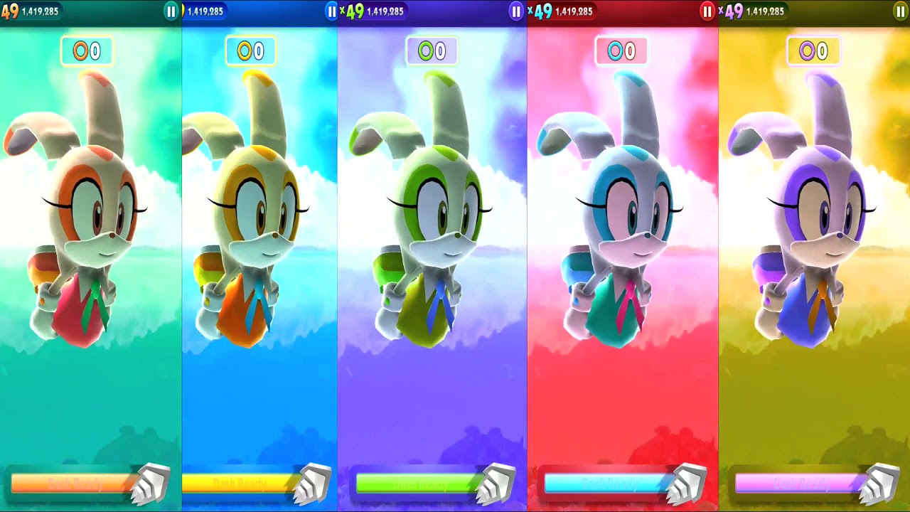 Sonic Dash - Cream the Rabbit, Doctor Eggman & Zazz Ultimate Colors