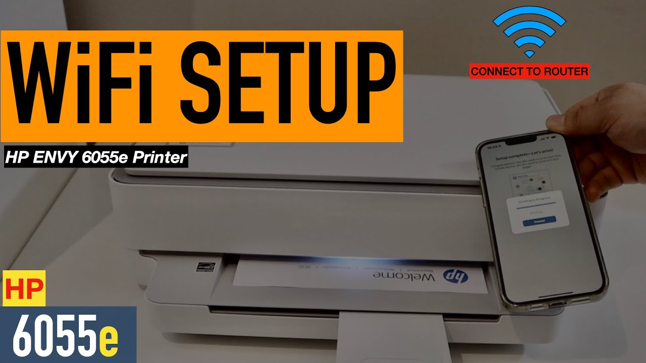 HP Envy 6055e WiFi Setup, Wireless Setup Review.