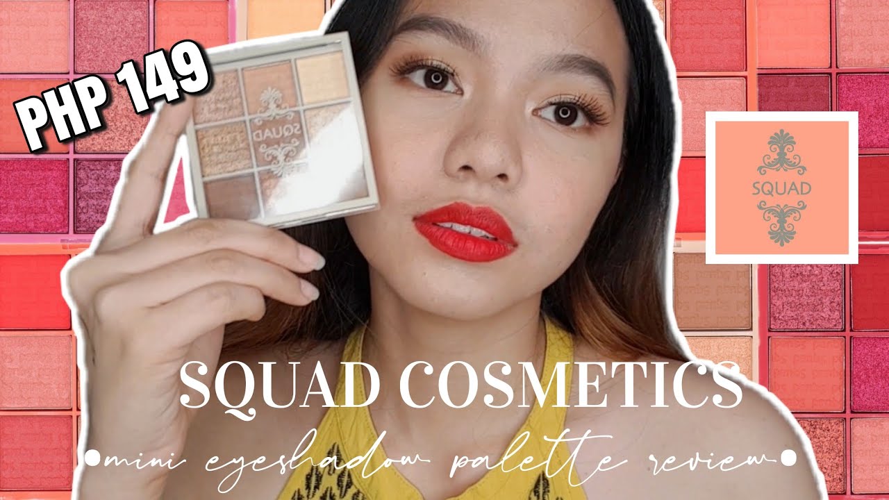 SQUAD COSMETICS MINI EYESHADOW PALETTE | Review + Swatches | Hello Katy
