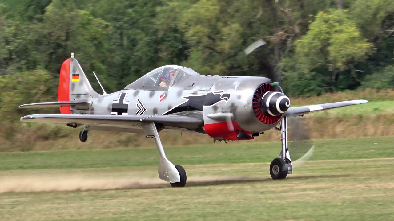 Maiden Flight & Christening of 80% Scale Focke-Wulf Fw 190 Replica | Built by Peter Hanusa