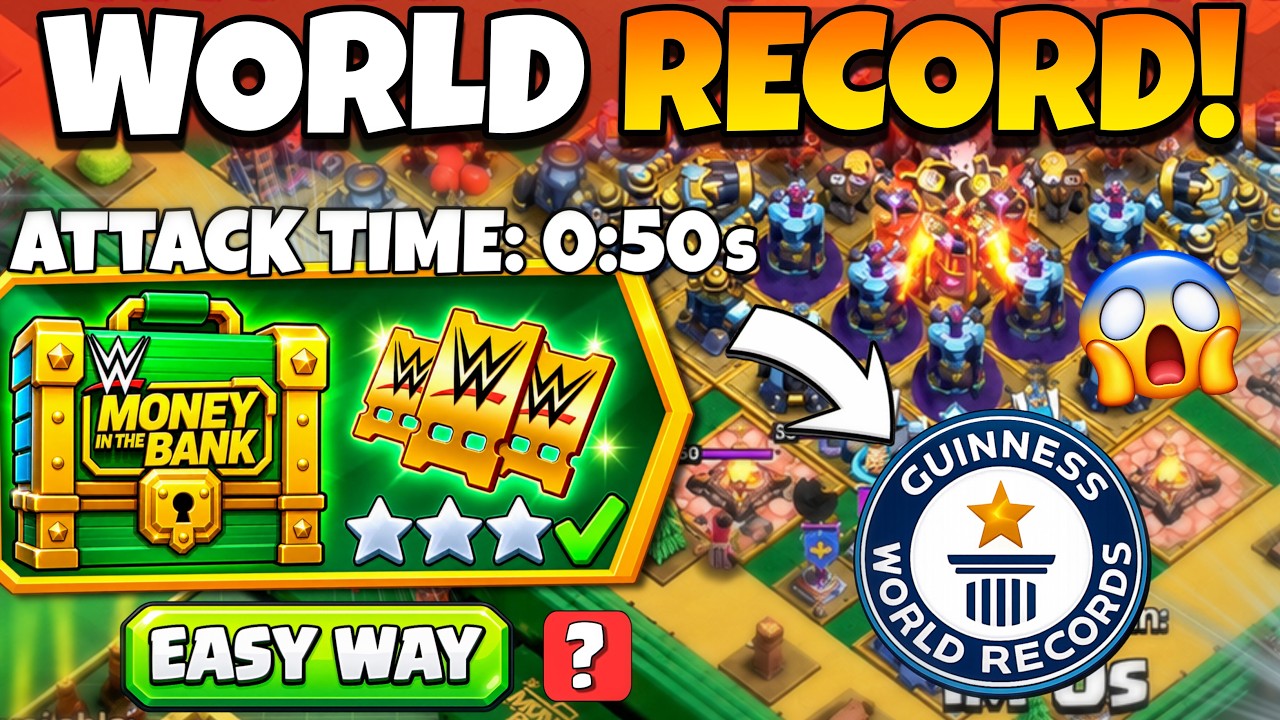 🔥 ONLY 50 SEC! 😱 JOHN CENA CHALLENGE | FASTEST ATTACK STRATEGY IN CLASH OF CLANS!