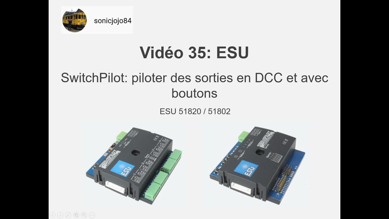 ESU SwitchPilot sorties avec boutons vidéo 35