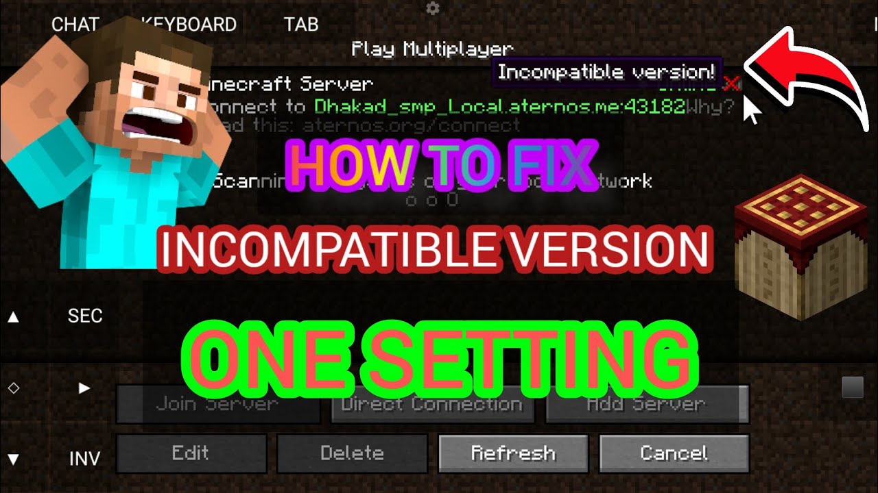 HOW TO FIX INCOMPATIBLE SERVER IN POJAV LANCHER || REMOVE INCOMPREHENSIBLE VIRSION EASY