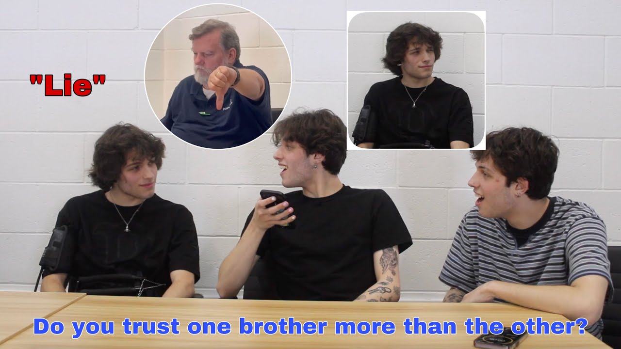 Chris gets hooked up to a lie detector test by Nick and Matt