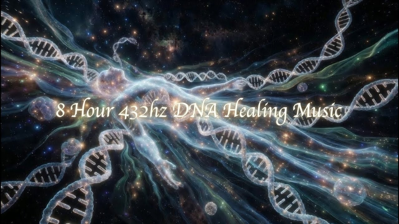 8 Hour 432hz DNA Healing Music 🌙 Deep Sleep & Full Body Restoration ✨