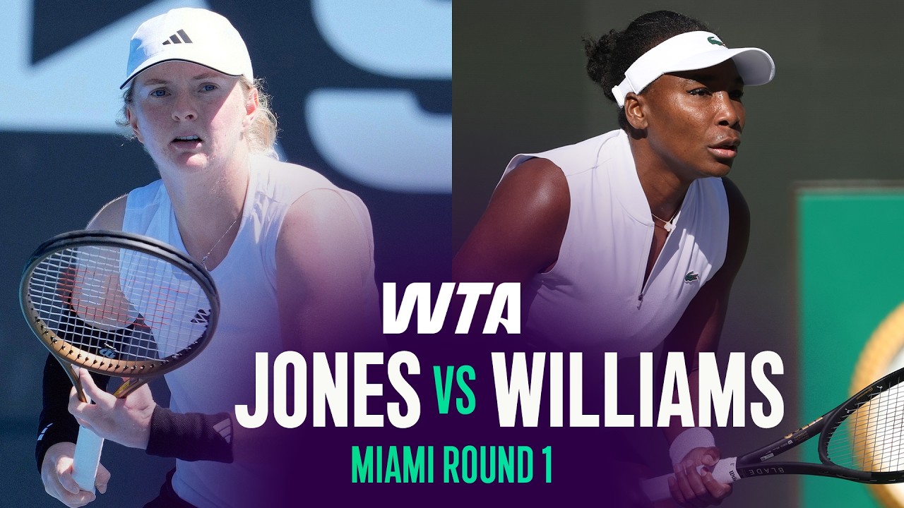 Francesca Jones vs. Venus Williams | 2026 Miami Open Round 2 | WTA Match Highlights