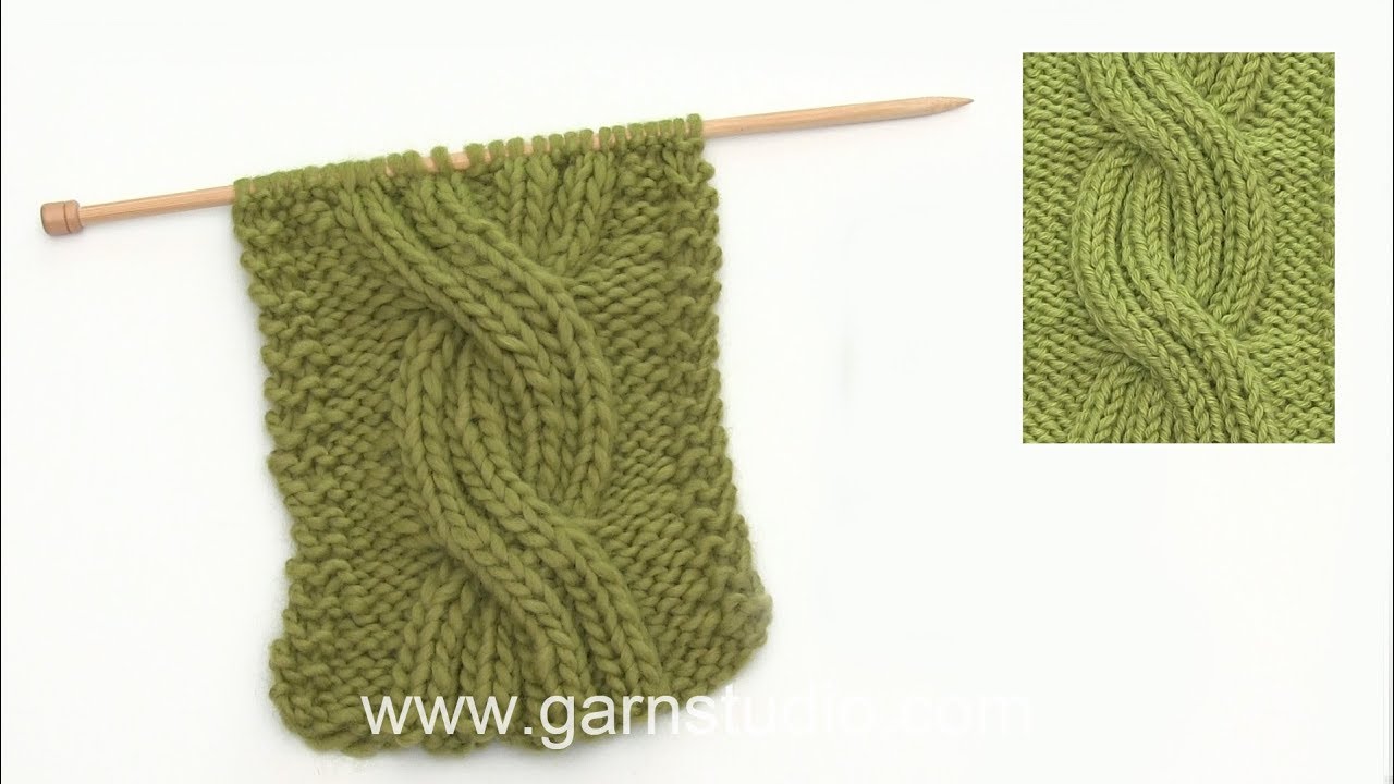 How to knit rib stitch cable