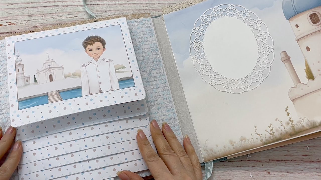 Primera Comunión Niño Parte 2 / álbum Scrapbook / Mimelo Scrap