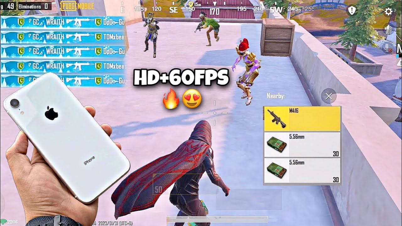 iPhone XR HD+60FPS 🔥 / IOS 16.3 Livik Gameplay 😍 / Pubg Test, New Record! ❤️
