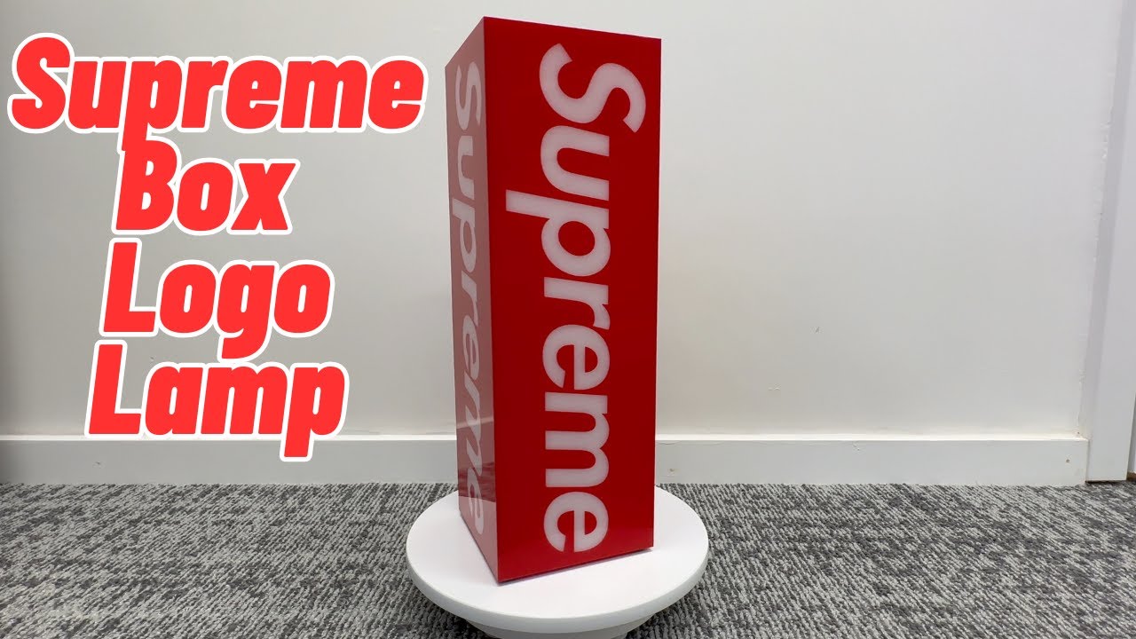 Supreme Box Logo Lamp Unboxing [FW23 Week 1 Accessory]