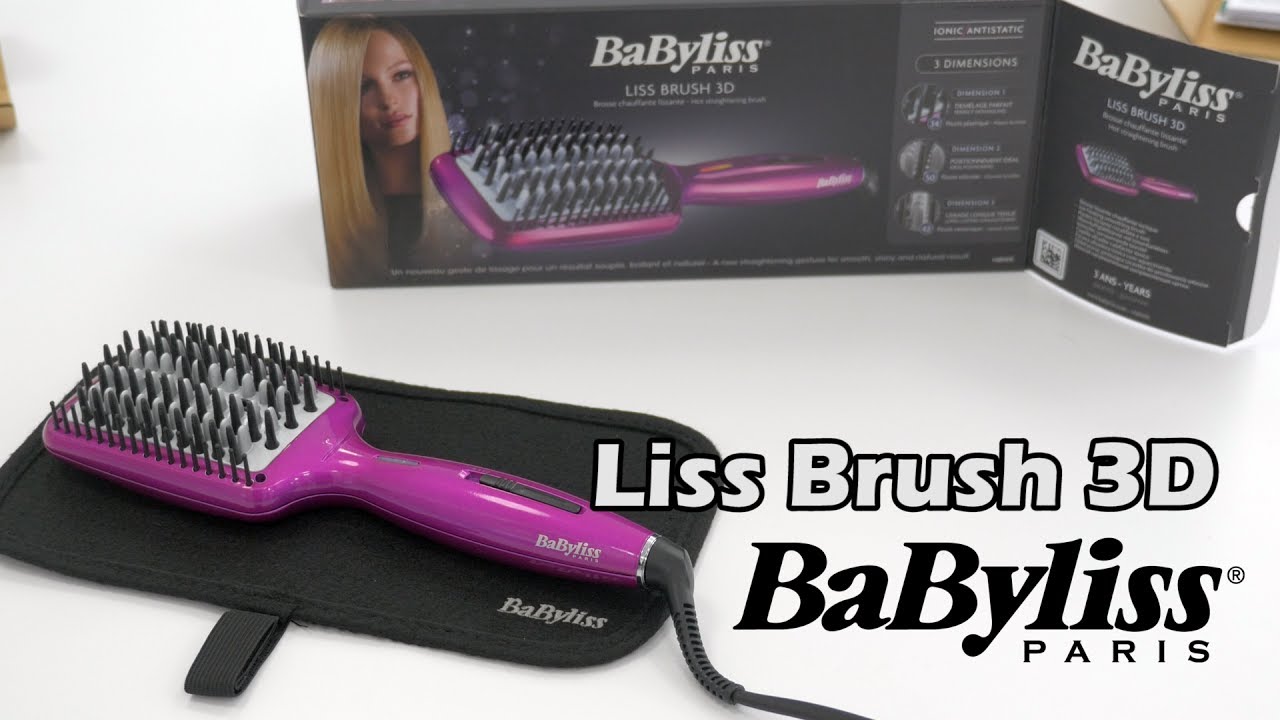 Démo Babyliss Liss Brush 3D -  Lisseur - en français HD FR