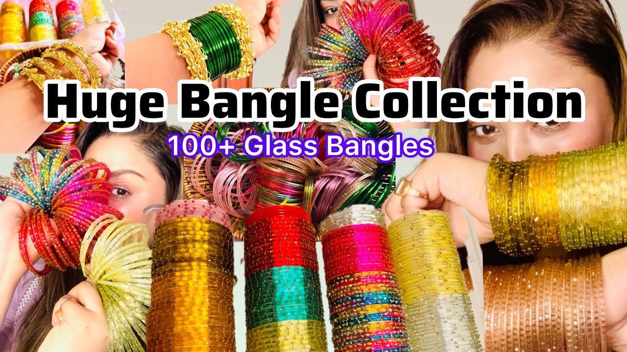 Affordable Glass Bangle Collection || Colorful Indian Chudi Haul 