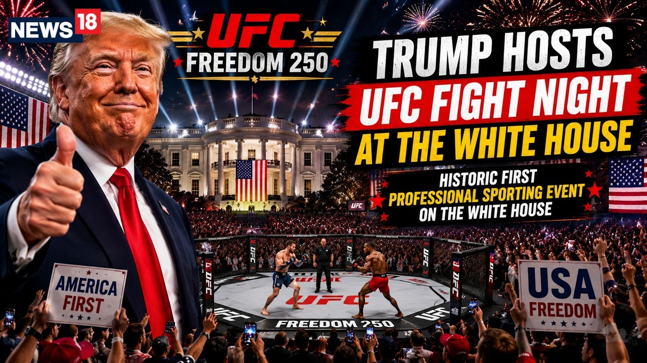 Trump News LIVE | President Trump Hosts UFC Freedom 250 At White House on 80th Birthday | N18G