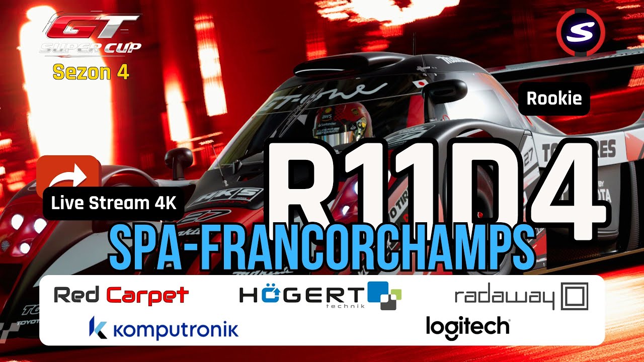 GRAN TURISMO SUPER CUP 4 | R11D4 ROOKIE | LIVE STREAM PL 🏁