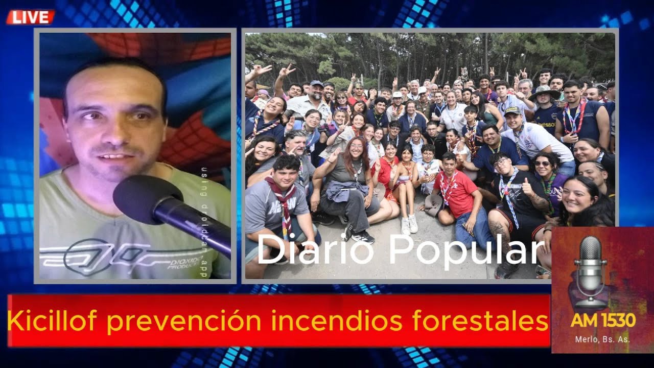 Kicillof acompañó una jornada scout sobre prevención de incendios forestales