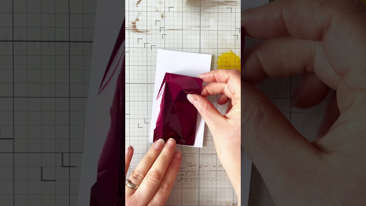 Can you stamp and foil with Tacky When Dry Gel Medium? #cardmaking #cards #stamping #foil #foiling