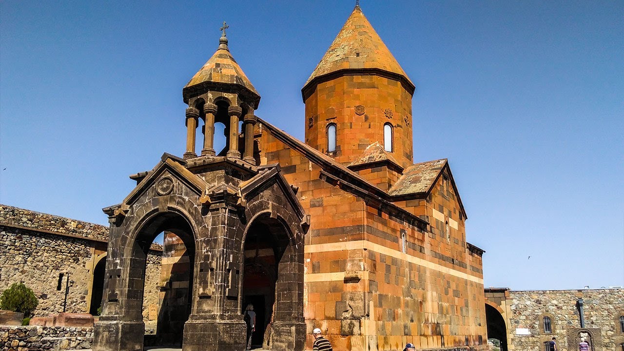 Khor Virap monastery and views of Ararat mountain, Armenia (Խոր Վիրապ)