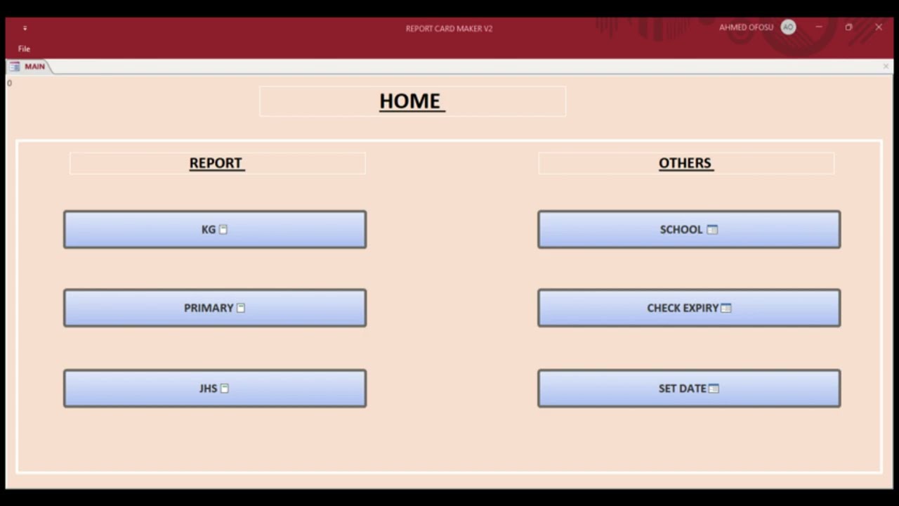 How to print students exams reports using Excel and MS Access