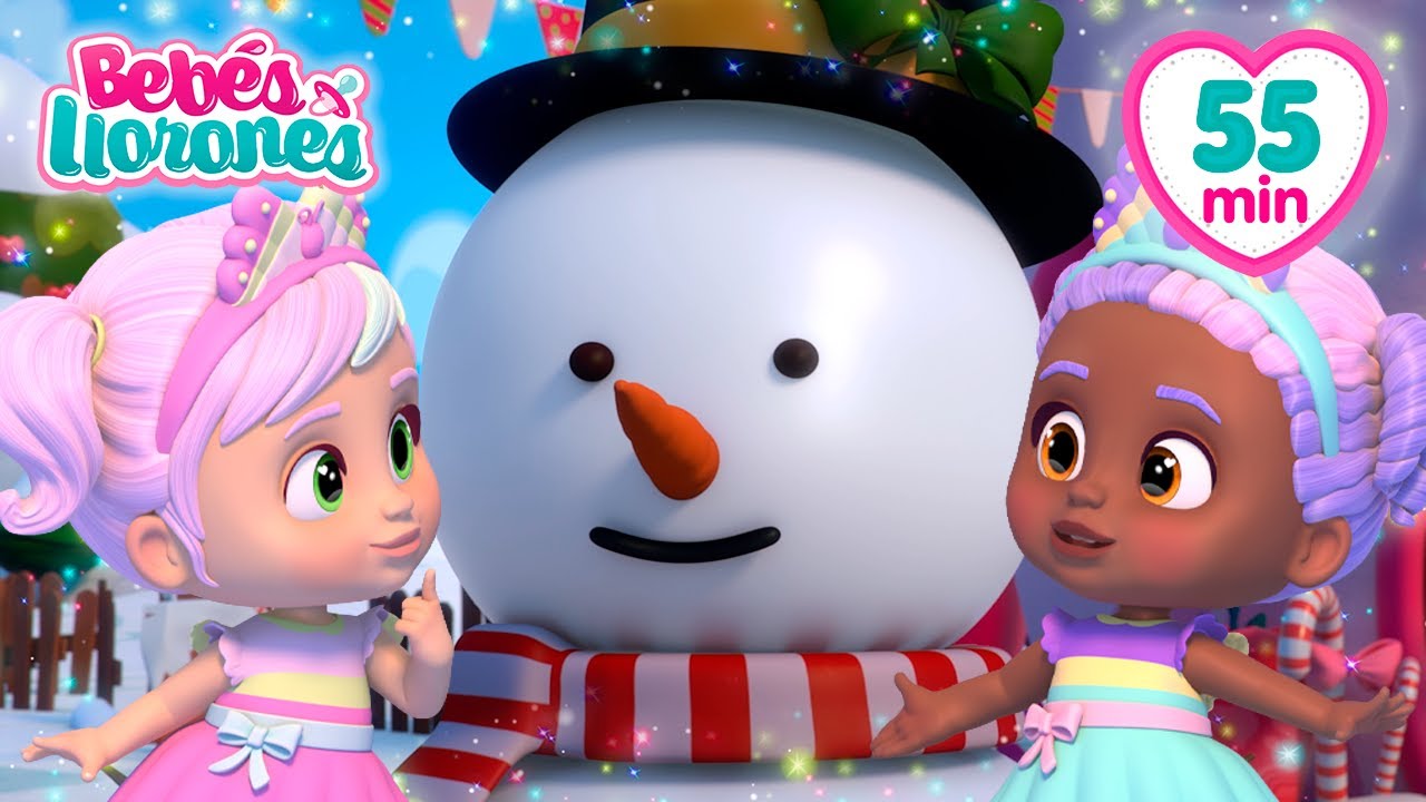 ¡Los BEBÉS LLORONES hacen un muñeco de nieve! ⛄🎄✨ 55 min | Dibujos animados para niños en español