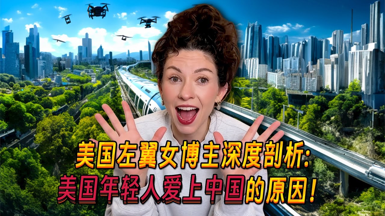 美国左翼女博主狂赞中国，深度剖析美国年轻人爱上中国的原因！引外国网友热议！what makes China the rising power it is today!