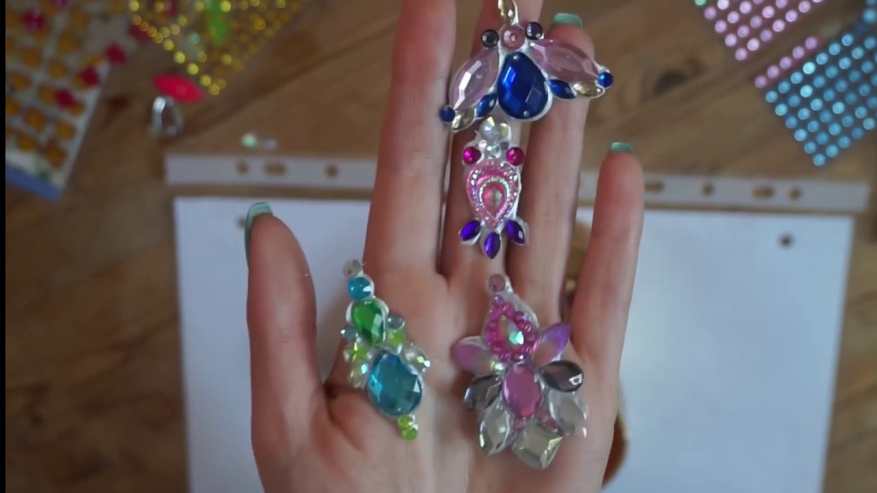 HOW TO MAKE GEM CLUSTERS/ FACE BLING WITH DESIGN IDEAS PART 2 ( FOR FACE PAINT & FESTIVAL GLITTER)