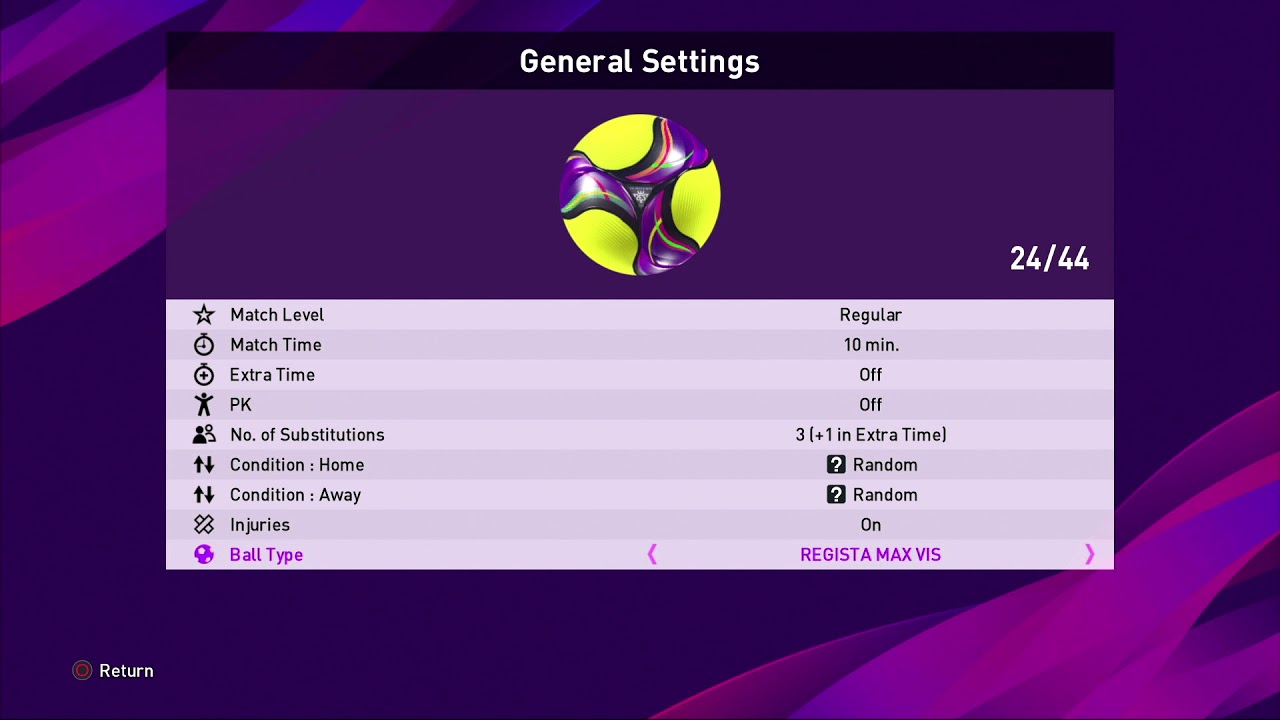 PES 2020 - All Ball Types