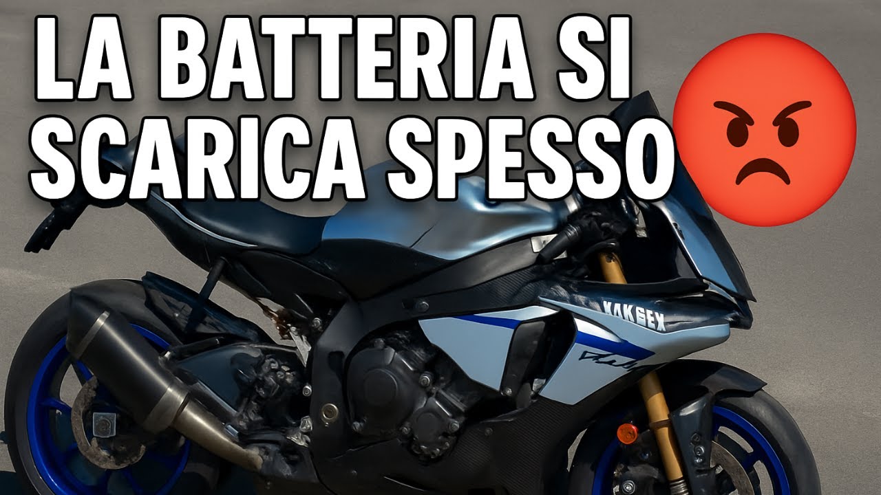 Yamaha R1 M Batteria Scarica