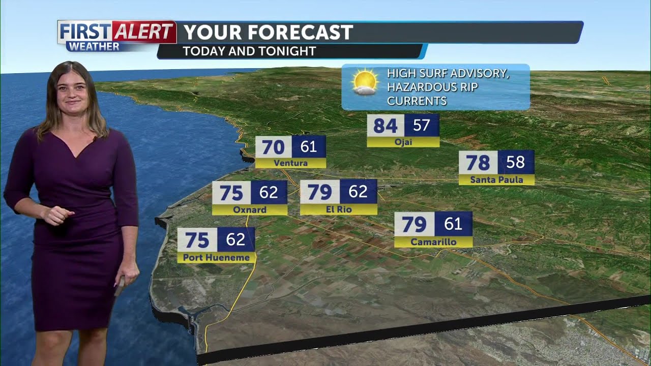 A lovely Labor Day in store for the Central Coast
