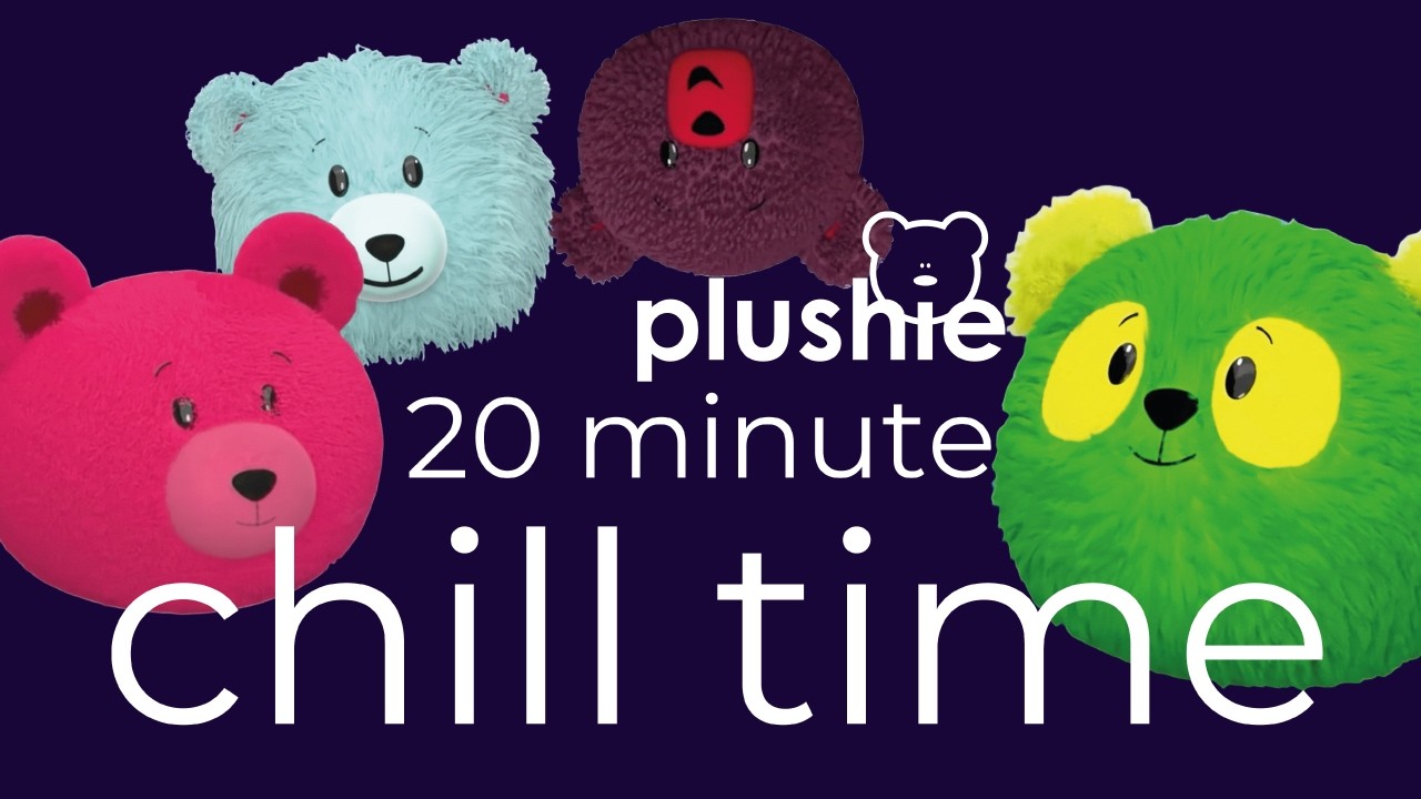 Plushie Toys - New Video - Bouncing Plushies to Calming Music!
