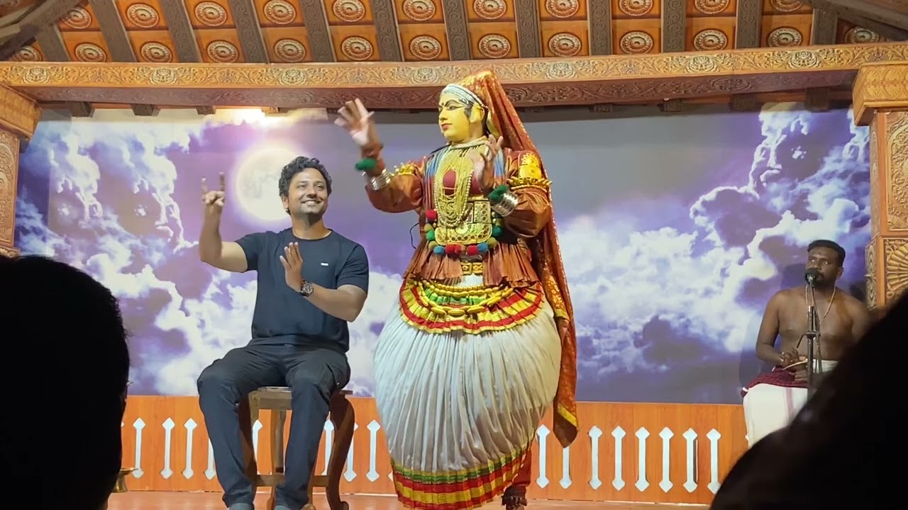 My First Kathakali Experience…. Performing Live at Kadathnadan Center, Thekkady..