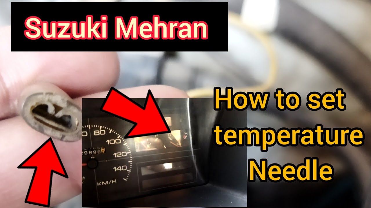 Suzuki Mehran temperature needle not working | how to set easily