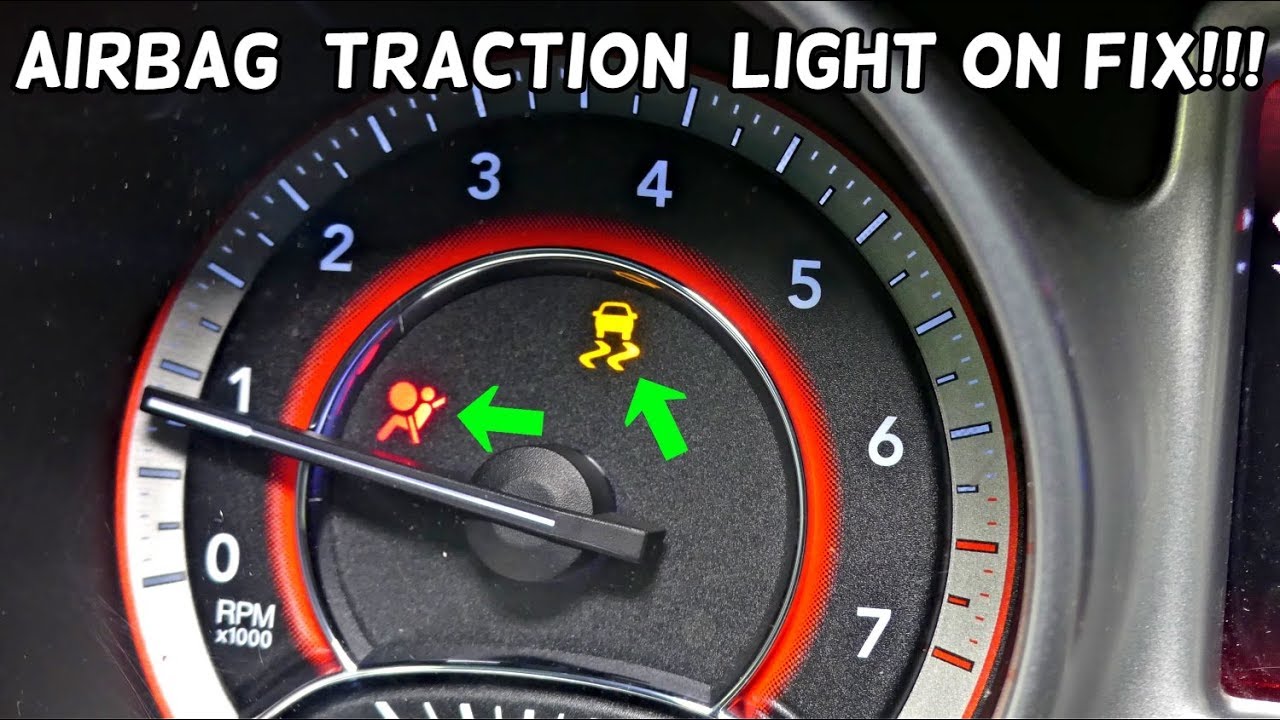 DODGE JOURNEY AIRBAG LIGHT TRACTION CONTROL LIGHT ON FIX  FIAT FREEMONT