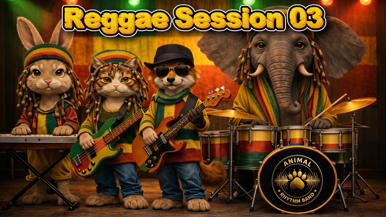 🎶 Animal Rhythm Band - Reggae Session 03 | Where Music Comes Alive