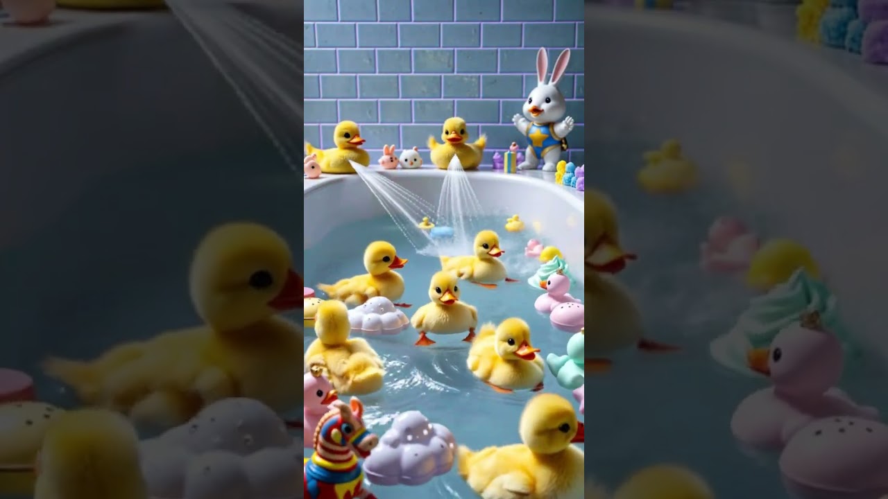 Cutest Chaos Ever: Ducks Take Over the Tub!🦆&rdquo; #water #cute #duck #shorts #short #viral #video #fun