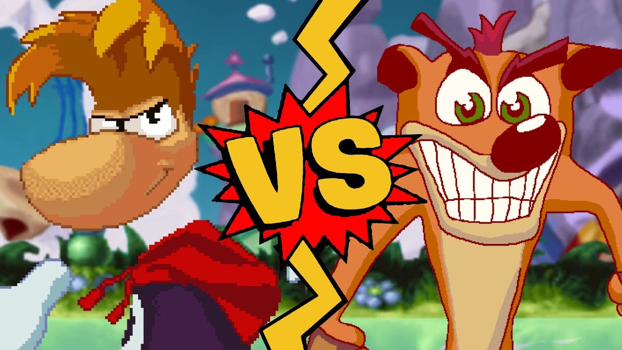 M.U.G.E.N. Battles | Rayman vs Crash Bandicoot
