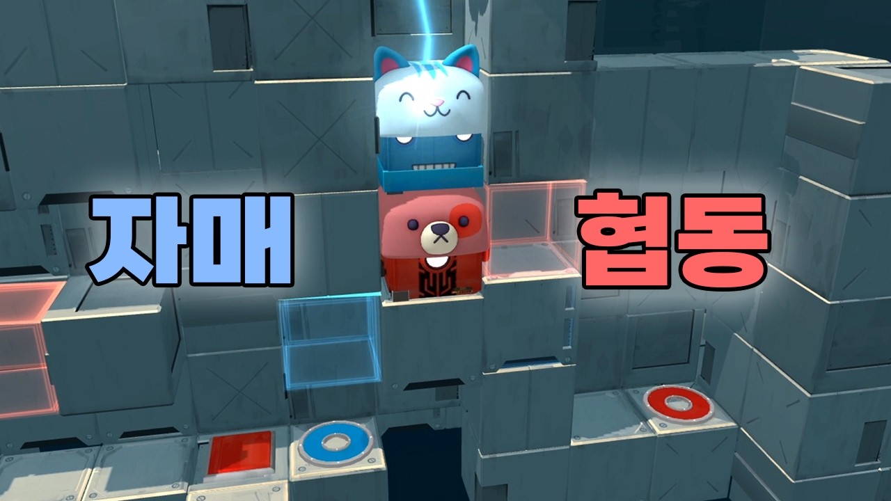언니랑 박스로 변해서 미션을 깨보자!