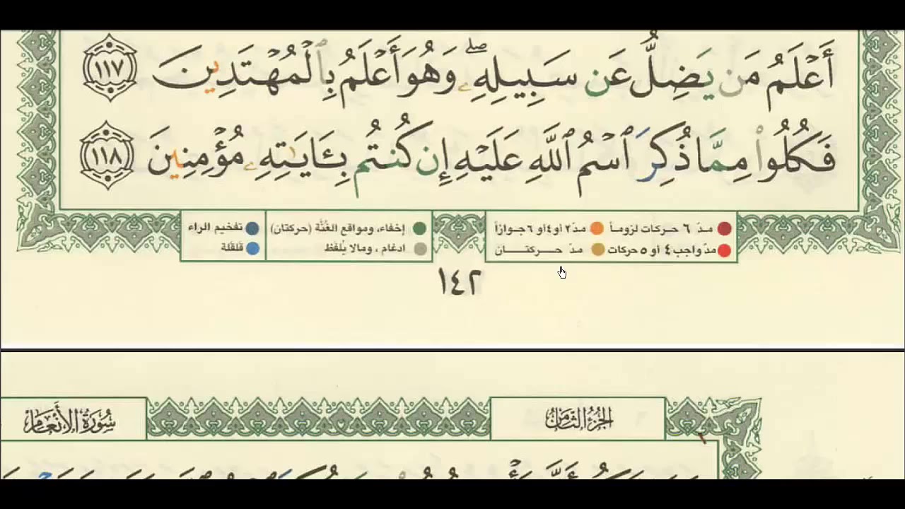 شرح + تفسير - لسورة الأنعام من آية ( 119 ) إلى آية ( 124 ) - للشيخ : فهد العمار .