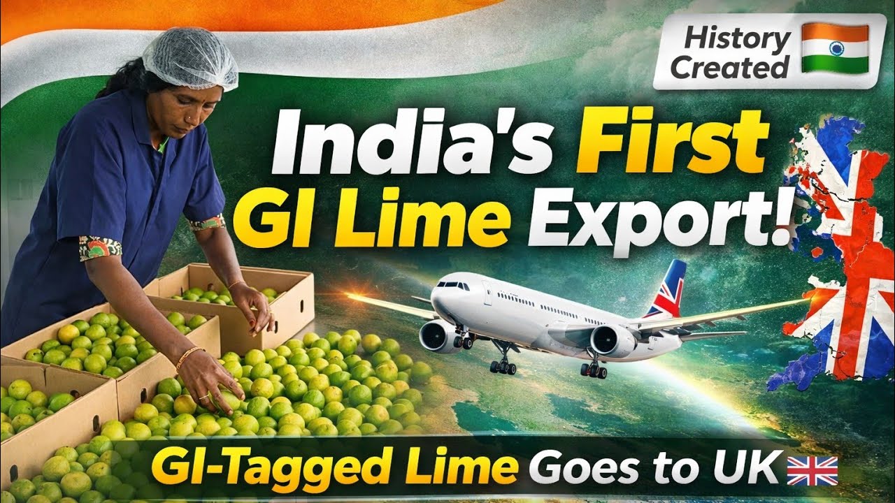 India ने पहली बार GI-Tagged नींबू UK भेजे 🇮🇳🍋 | @Triviaaofficiall 