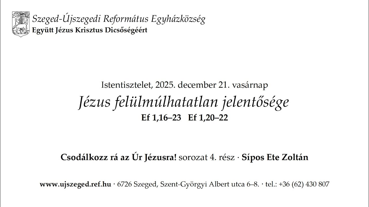 Jézus felülmúlhatatlan jelentősége