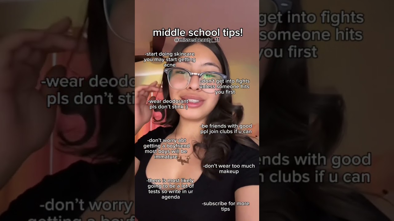 middle schools tips! #shorts #shortvideo #tiktok #middleschool