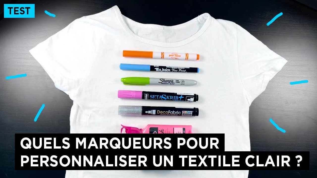 [TUTO] Quels marqueurs utiliser pour personnaliser un textile clair ? (Tee shirt)