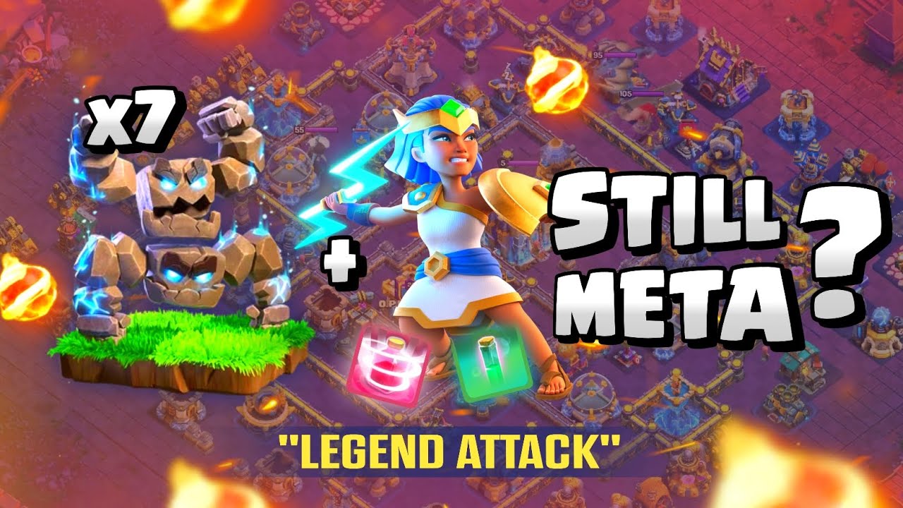 Invisible Royal Champion di Combo Sama Spam Golem Meteor 😈