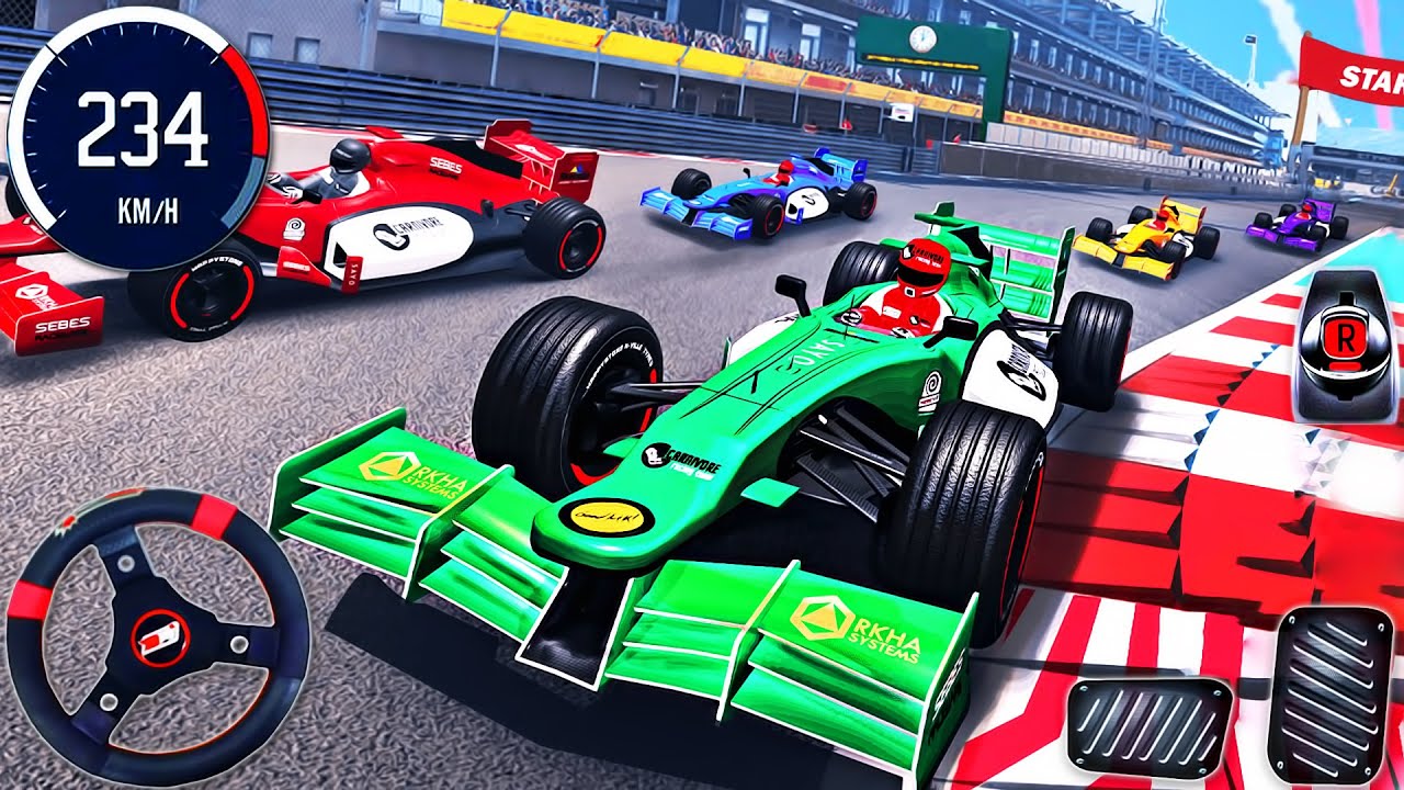 Top Speed Formula Car Racing 3D - Extreme Car Sports Stunts Race Simulator - Android GamePlay