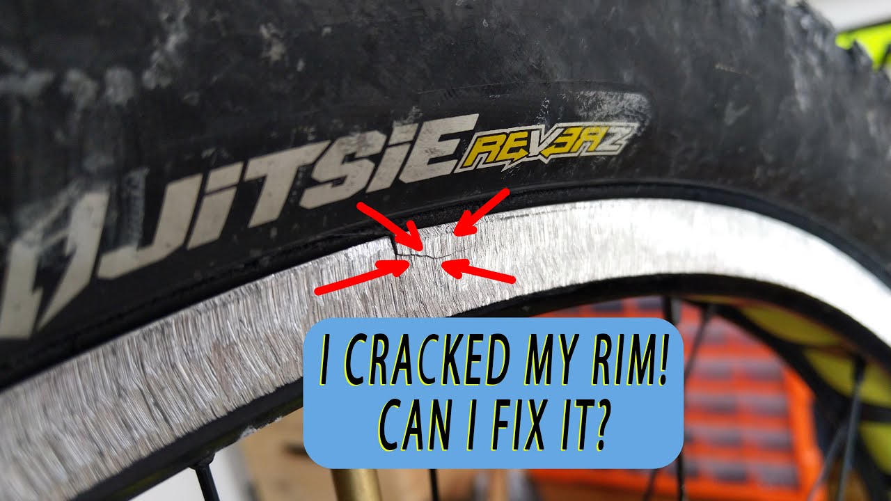I tried to fix my cracked bike trials wheel - I think I did it!